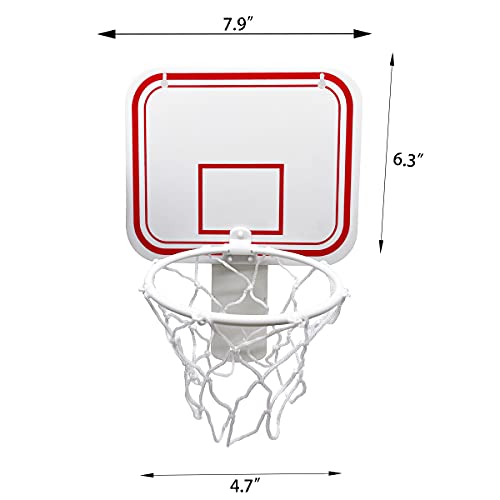 Silfrae Basketball Trash Can Mini Basketball Hoop Office Basketball