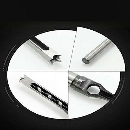10mm/16mm Square Hole Mortiser Drill Bit Mortising Chisel Woodworking Electric Drill Tools Mayitr