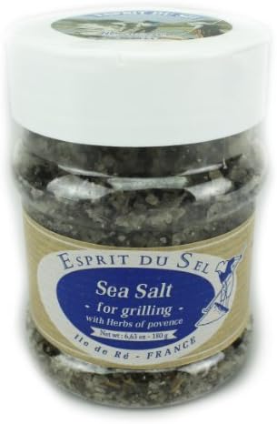 Esprit Du Sel Sea Salts with Herbs of Provence for Grilling, 6.63 oz Jar