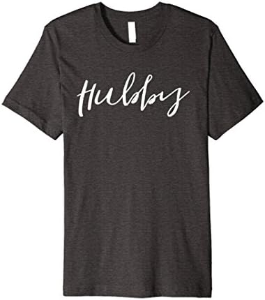 Mens Hubby Wifey Couple Honeymoon Premium Shirt Large Dark Heather