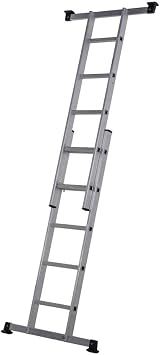 Werner 5 in 1 Combination Ladder with Platform - Stepladder Extension Stairwell view 6