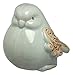 Scroll Wing Light Blue Ceramic Bird Sculptures Set of 3