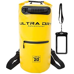 Ultra Dry Premium Waterproof Bag, Sack with phone dry bag, Front Zip Pocket & long adjustable Shoulder Strap Included…