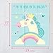 Hugo & Emmy Pin the Horn on the Unicorn Party Game for Birthday Parties and Sleepovers, Ideal for Kids and Toddlers