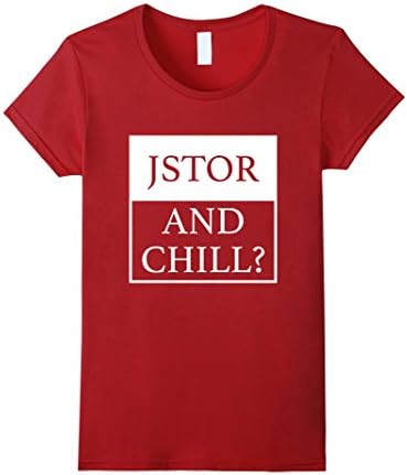 Womens JSTOR and Chill T-Shirt Medium Cranberry