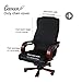 CAVEEN Office Chair Cover Computer Chair Universal Boss Chair Cover Modern Simplism Style High Back Large Size (Chair not Included) Black Large