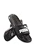 PUMA Men's Popcat Slide Sandal, Black/Black/White, 10 M US