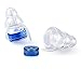 Noise Cancelling Earplugs, Bienmonde Reusable 16db NRR Filters High Fidelity Hearing Protection Earplugs for Sleeping Concerts Constructions Motorcycles Travels Music Festivals (2 Pair, Blue)