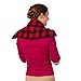SunnyBay Microwave Heating Pad, Microwavable Heavy Weighted Full Body Moist Hot or Cold Pack with Flax Seeds Filling and Washable Fleece Cover, 10x24 Inches - Red Plaid