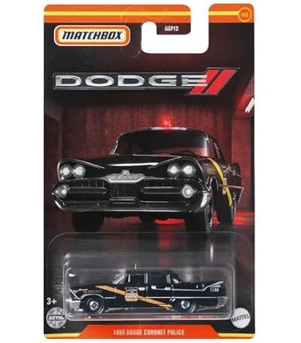 Amazon.com: Matchbox '59 Dodge Coronet Police Car MBX Countryside