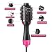 Hot Air Brush, One Step Hair Dryer Styler Volumizer Multi-functional 3-in-1 Salon Negative Ion Hair Straightener & Curly Hair Comb with Anti-Scald Feature