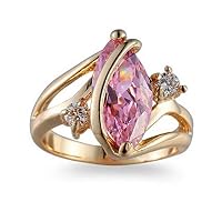 Endicot 815mm Pink Sapphire Band Womens 14kt Yellow Gold Fil Wedding Ring Size 6-10 | Model RNG - 32952 | 9