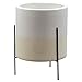 Amazon Brand – Rivet Mid-Century Ceramic Planter with Stand, 18.9