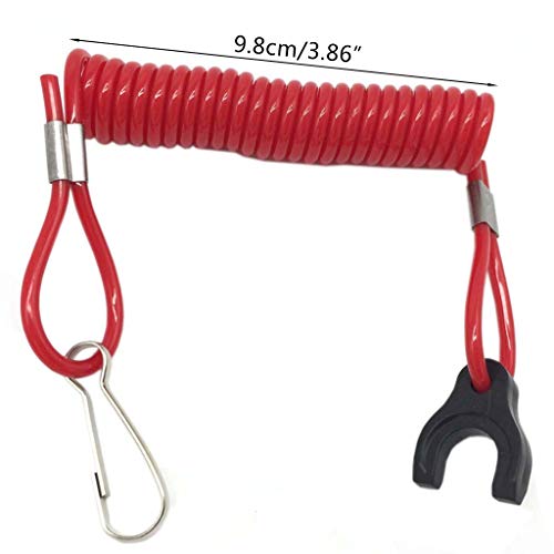 Autone 1PC Boat Outboard Engine Motor Lanyard Kill Stop Switch Safety Tether for TOHATSU - Thumbnail 3