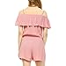 Fashionazzle Women's Off the Shoulder Short Sleeve Floral Print Casual Romper