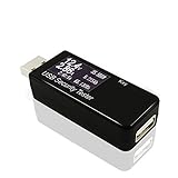 USB Safety Tester , Digital Power Meter Tester Multimeter Current and Voltage Monitor, DC 5.1A 30V Amp Voltage Power Meter, Test Speed of Chargers, Cables, Power Banks