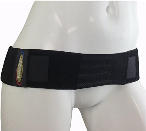 MAXARSacroiliac Joint Lower Back Pelvis Pain Relief Compression Support Belt, Large Black