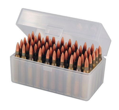 Berry's 50 Round Ammo Box (2) Pack - Clear Plastic Fits .17 Rem / .222 / .223 / 5.56mm