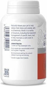 DORWEST HERBS Scullcap & Valerian Calming Tablets for Dogs & Cats 500 view 2