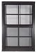 Shed Windows 18" W x 27" H - J-Lap - Playhouse Windows (Brown)