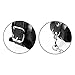 Bhwin PU Leather Handcuffs Adjustable Soft Wrist Cuffs (Black)