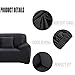 WOMACO Stretch Fabric Sofa Slipcover Elastic Pure Color Loveseat Sofa Settee Cover Pet Dog Cat Protector, 2 Seater (57-72