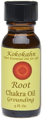 Chakra Aromatherapy Oil with Pure Essential Oils in Organic Jojoba Oil .5oz (Grounding Root Chakra)