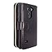 G4 Case, LG G4 Case, Cellularvilla LG G4 Wallet Bag Case, Premium Pu Leather Flip [7 Card Slots] Pocket Case, [Zipper Wallet] with Hard Soft [Magnetic Detachable] Back Cover for LG G4 (Black)