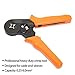 Signstek Crimper Plier HSC8 6-4 Adjusting Ratcheting Square Ferrule Wire Cable Crimper Plier Crimping Crimp Tool AWG23-10 Orange