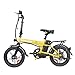 TrekPower Folding Electric Bike 250W Lightweight Aluminum Elecctric Bicycle 16″ 36V10A Lithium Battery Ebike with Pedals,Power Assist, 20 Miles Range E-Bike with Dual Disc Brake (Yellow)thumb 1