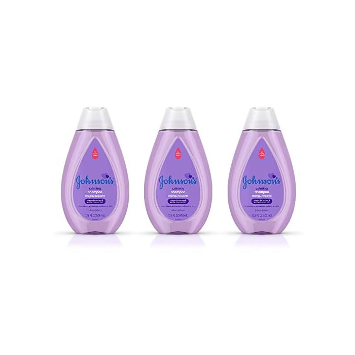 Johnson's Calming Baby Shampoo with Soothing NaturalCalm Scent, Hypoallergenic & Tear-Free Baby Hair Shampoo, Free of…