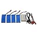 Blomiky 4pcs 800mAh Battery and Charger for F5 Holy F181 F181C F181W JXD 509G 509W 510G JJRC H12C H12W Stone F181 WLtoys V686 Quadcopter F181 Battery 4 pack