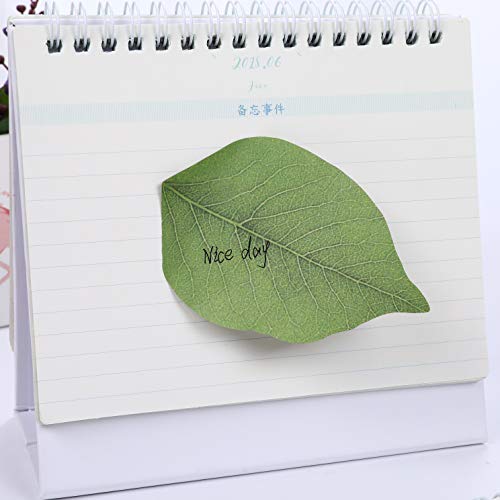 RIANCY Leaf Shape Sticky Notes, Memo Self-Stick Notes,Things to Do List Notepad, Schedule Marker, 50 Sheets/Pack (Leaf,Pack of 5) - Thumbnail 5