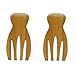 JB Home Collection 4564, Natural Bamboo Salad Hands for Salad Mixing and Serving, Bamboo Salad Server Set of 2 Kitchen Helper