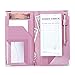 Sonic Server Book 5 x 9 Large Deluxe Organizer for Waiter Waitress Waitstaff | 12 Pockets with Window for Customization | Strawberry Pink | Holds Long Receipts, Coins, Money, and Guest Check Pad