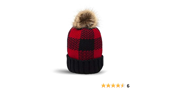 B\u0026CO Winter Beanie Hat with Faux Fur 