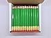 Half Pencils with Eraser - Golf, Classroom, Pew, Short, Mini, Non Toxic- Hexagon, Sharpened, #2 Pencil, Color - Green, Box of 72 (half gross) Golf Pocket Pencils ™