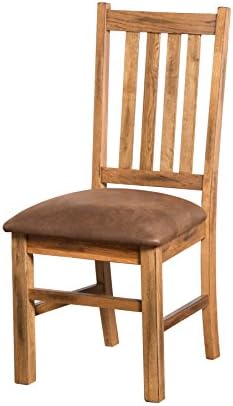 Sunny Designs 1404RO-CT Sedona Side Chair, Rustic Oak