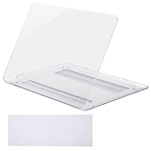 Mosiso Plastic Hard Case with Keyboard Cover for Macbook 12 Inch with Retina Display Model A1534 (Newest Version 2017/2016/2015), Crystal Clear