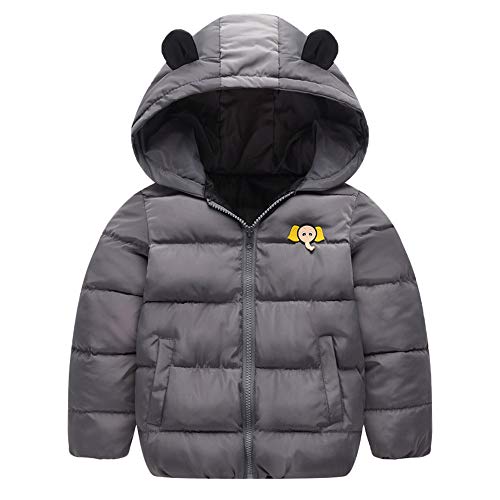 vavomy Baby Boys Girls Cotton Parka Jacket Hooded Down Coat 