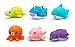 Rittle Sea Animals, Cute Floating Light-up Bath Toys (Set of 6)