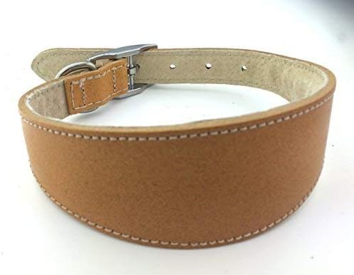 BBD Whippet Deluxe Collar, Tan,12-14 inch (Pack of 1)