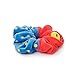 BT21 TATA Character Scrunchie Elastic Hair Tie Band Accessories for Girls, Red/Blue