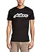 ALPINESTARS Men's Blaze Classic T-Shirt, Black/White, X-Large