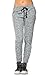 Comfy Drawstring Jogger Pants in Gray Medium