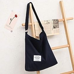 Covelin Women's Retro Large Size Canvas Shoulder