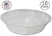 YOUniversal Products Plant Saucers (Pack of 10) - 6” Clear Durable Plant Saucer for Indoor & All-Weather Outdoor Use - Catch Dirt & Water from Plant Pots to Stop Messes & Stains in Your Home & Garden
