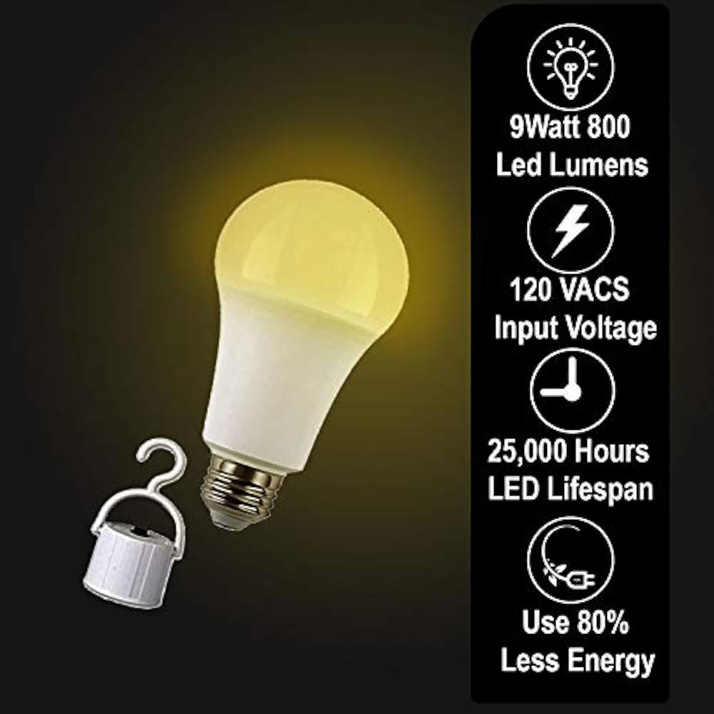 Rechargeable LED Light Bulbs With Battery Backup, Emergency Bulb, Pack