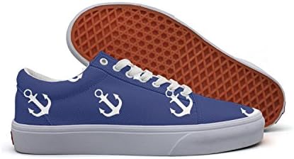 Men Anchor Seamless Pattern Utility Sneakers