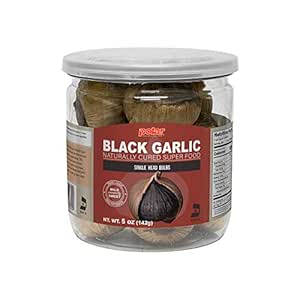 MW POLAR Whole Black Garlic, 5 Ounces (142 grams), Whole Bulbs, Easy Peel, All Natural, Healthy Snack , Ready to eat, Chemical Free, Kosher Friendly